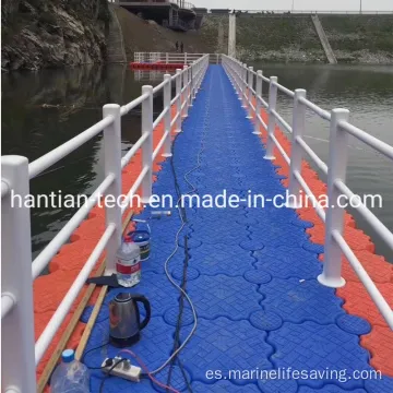 Puente flotante de plástico de la plataforma de agua de polietileno